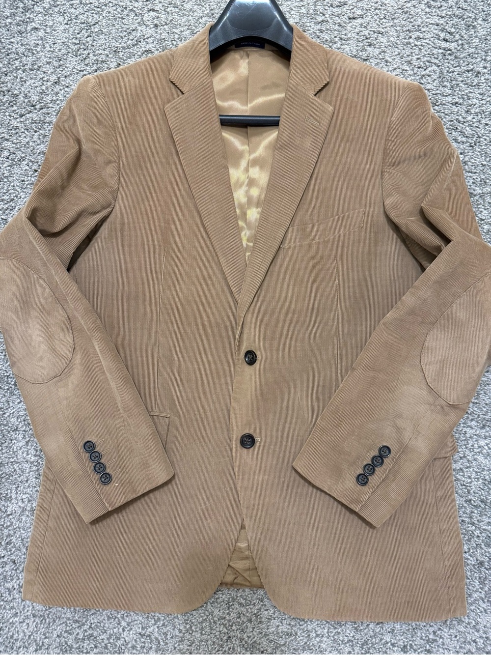 Men's Tan Corduroy Blazer